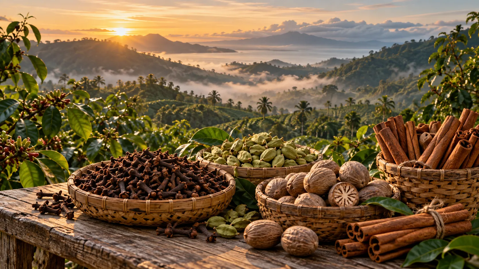 Spices from the highlands of Indonesia