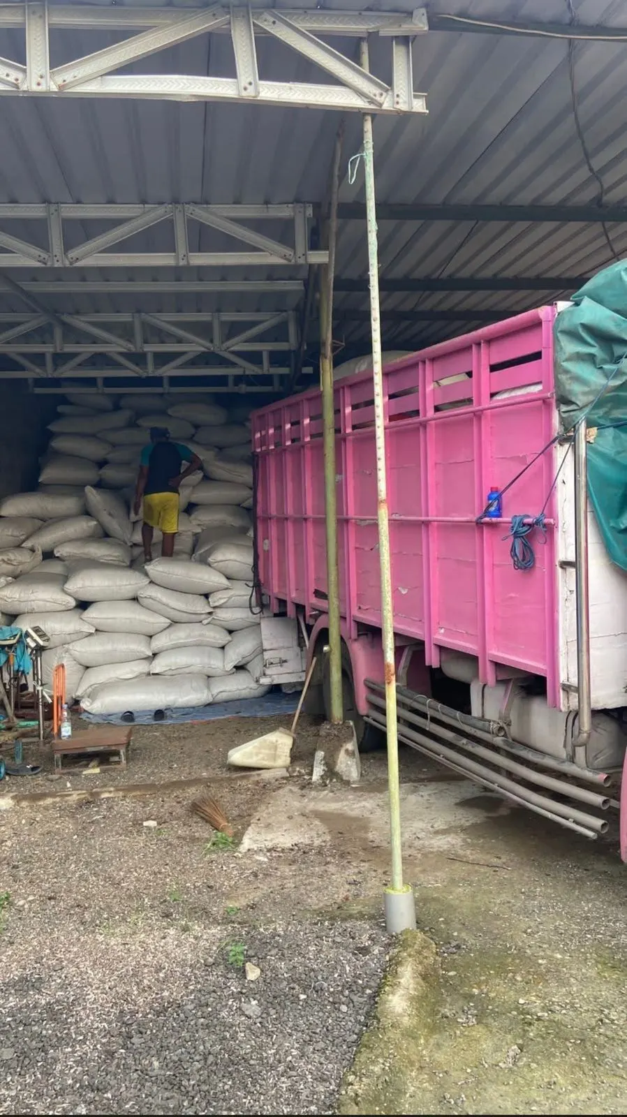 Loading the truck