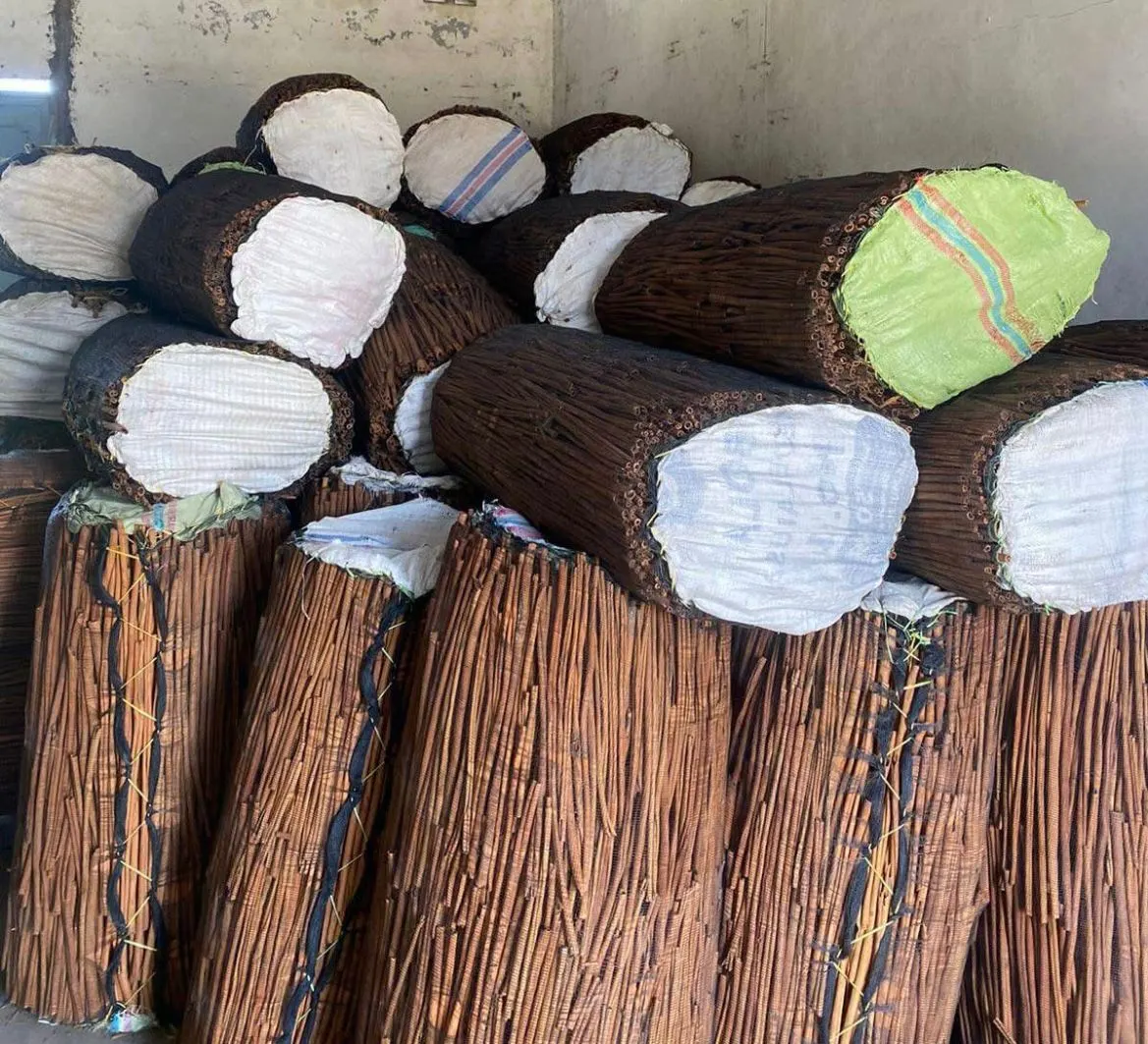 Cinnamon bundles packed for export